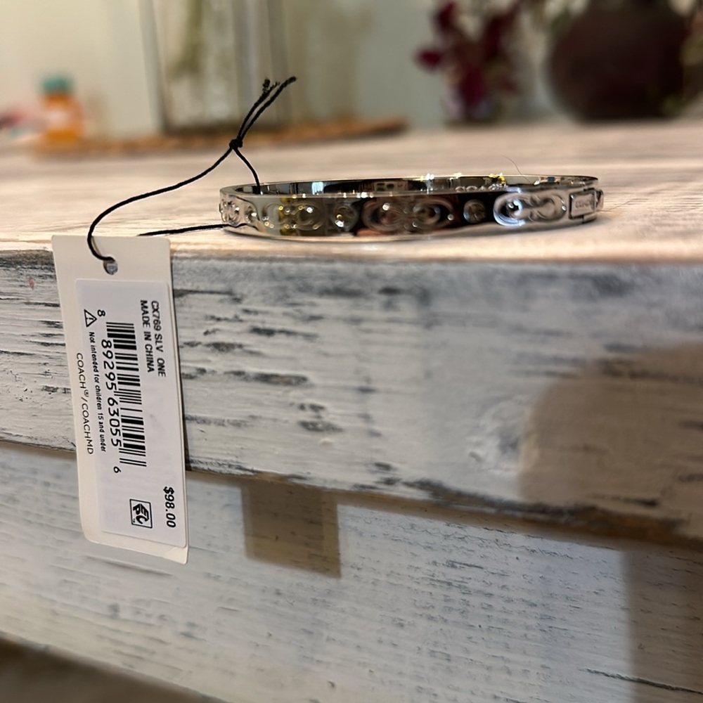 Coach Signature Hinged Bangle - Picture 3 of 6